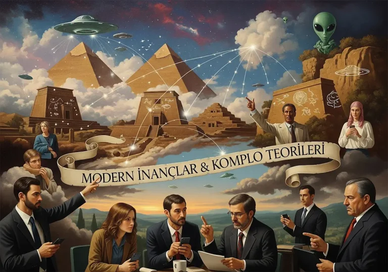 Anadolu Genesis’in kapsamlı serisi son yazısında, modern inanç sistemleri, kadim uygarlıklar, uzaylı teması ve komplo teorilerini sorguluyoruz. Bilim ve inanç arasındaki dengeyi keşfedin.